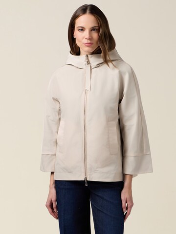 Cappotto invernale di oltre in beige: frontale