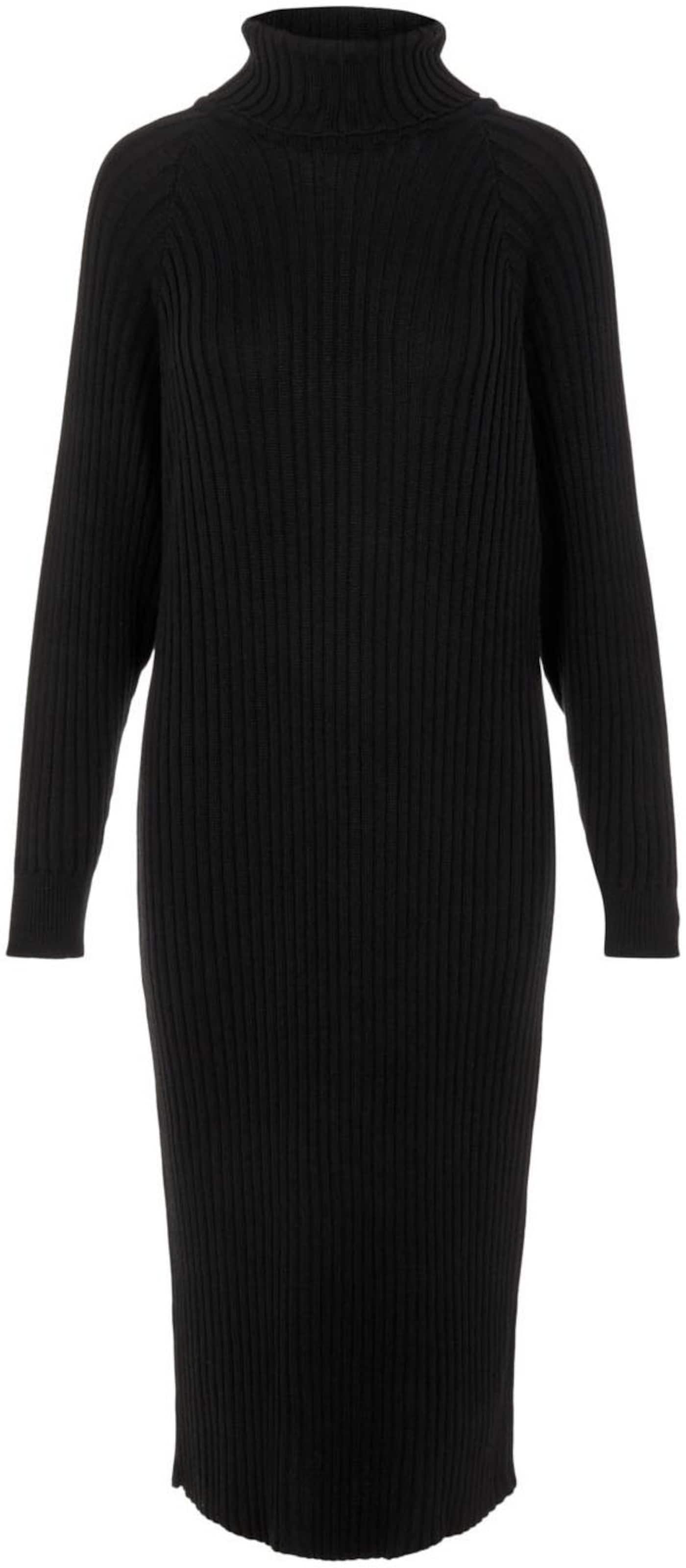 YAS Knitted dress 'Mavi' in Black: front