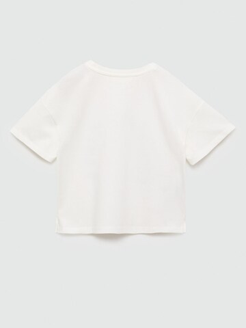 Tricou 'Cali' de la MANGO KIDS pe alb