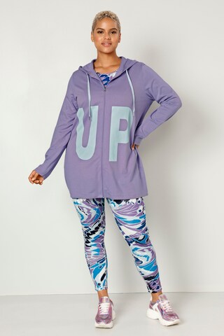 Angel of Style Zip-Up Hoodie in Purple