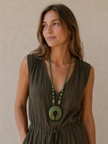 COLLEZIONE ALESSANDRO Necklace 'Boho' in Green
