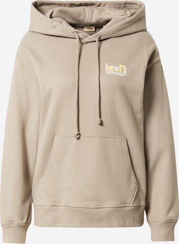 LEVI'S ® Tréning póló 'Graphic Standard Hoodie' - zöld: elől