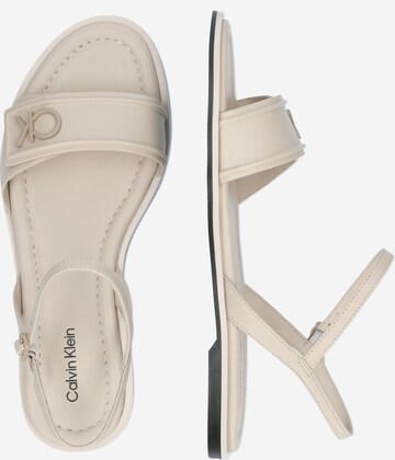 Calvin Klein Regular Sandalen met riem in Grijs