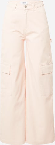 WEEKDAY Wide Leg Jeans 'Sienna' in Pink: predná strana