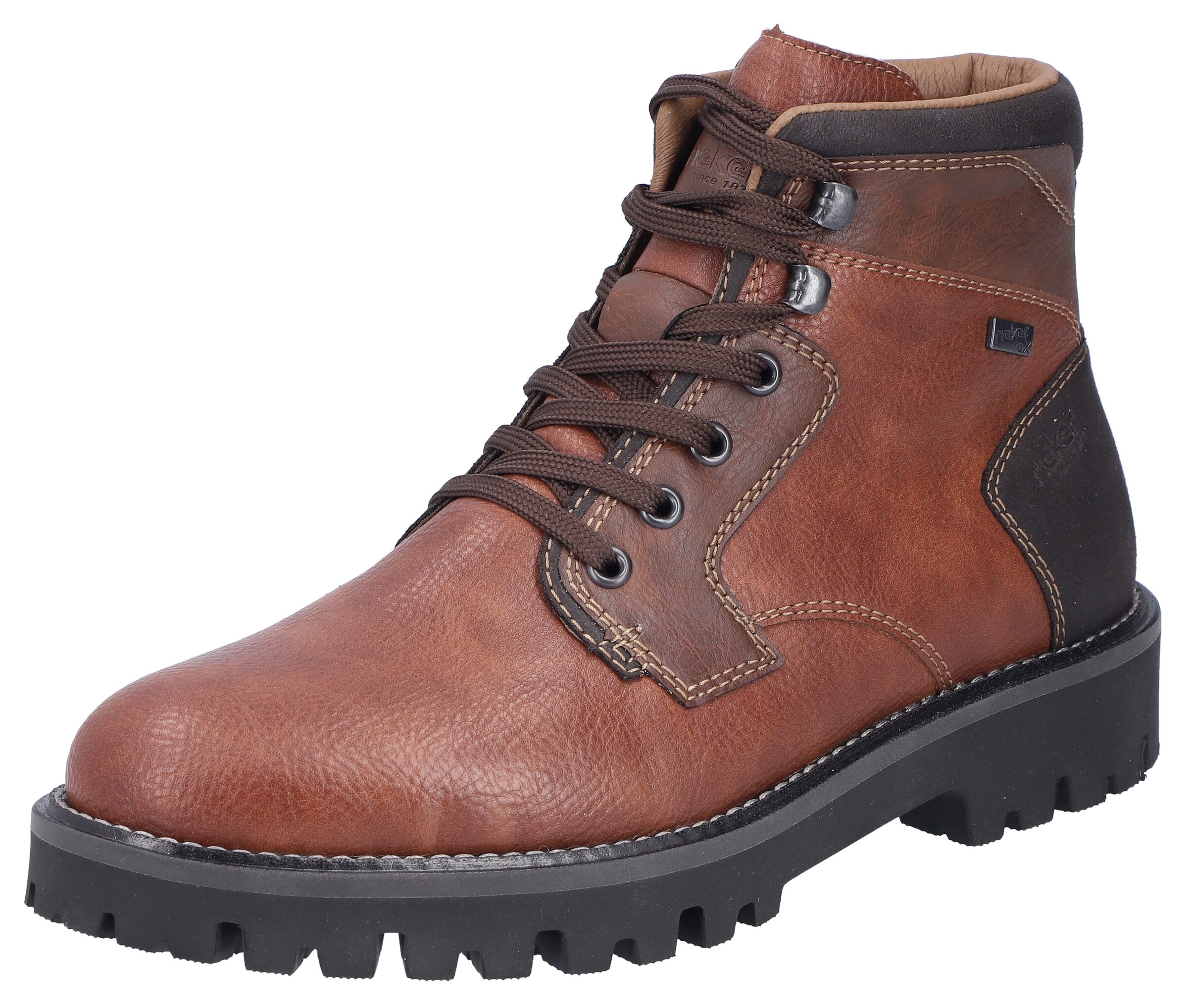 Rieker Lace-Up Boots in Brown: front