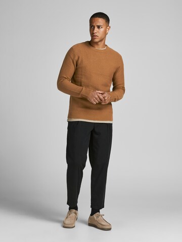 JACK & JONES Sweater 'Tons' in Brown