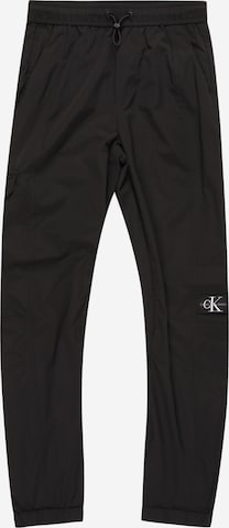 Calvin Klein Jeans Tapered Pants in Black: front