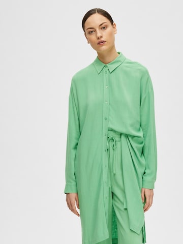 SELECTED FEMME Dolga srajca 'VIVA-TONIA' | zelena barva
