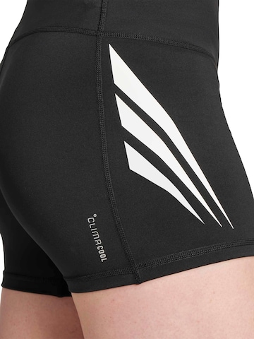juoda ADIDAS PERFORMANCE Siauras Sportinės kelnės 'Adizero'