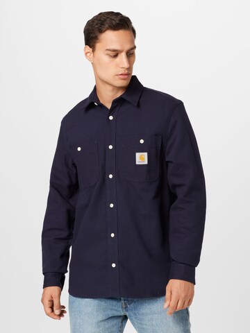 Carhartt WIP Regular fit Overhemd 'Clink' in Blauw: voorkant
