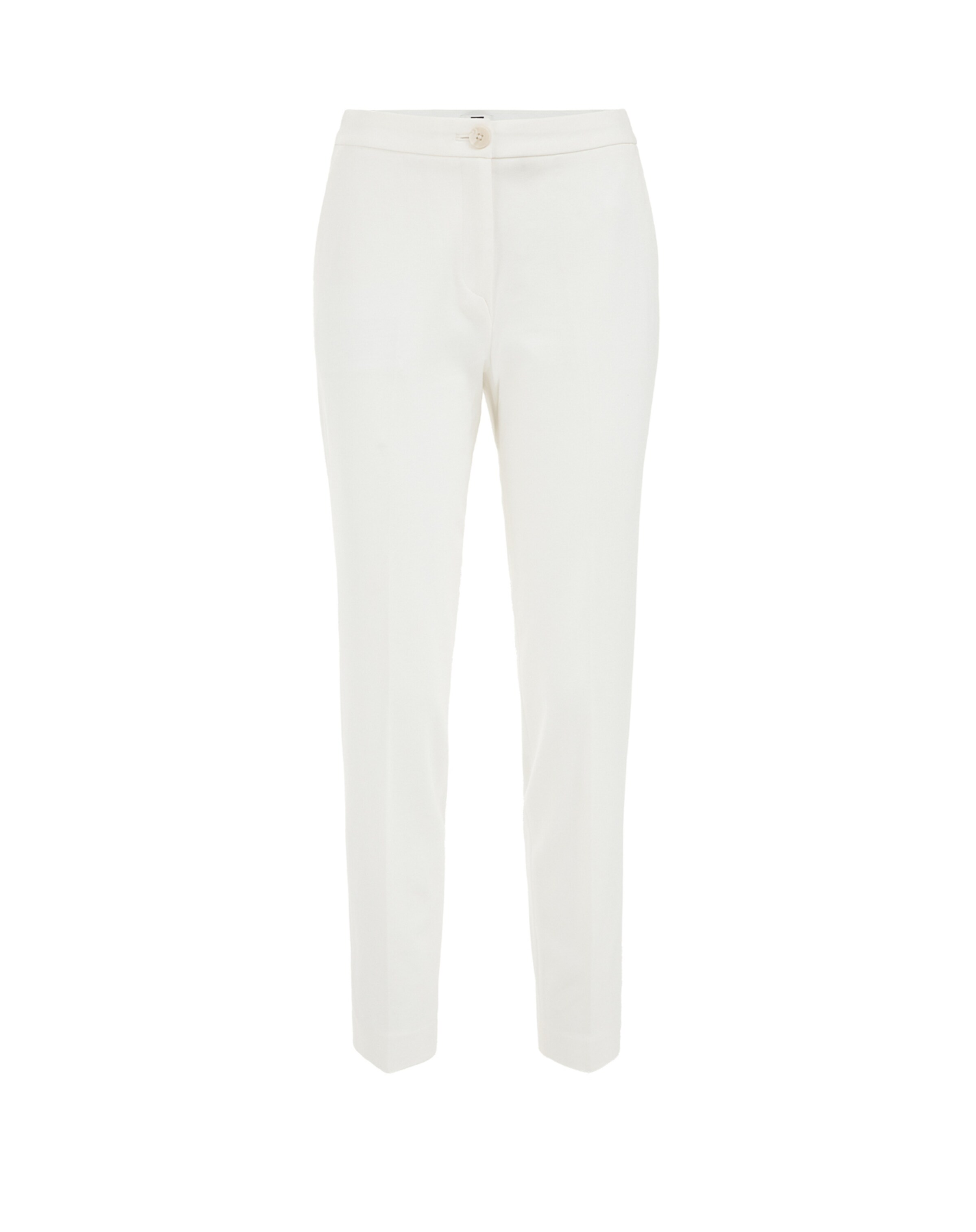 WE Fashion Liibuv Viikidega püksid, värv valge: eest vaates