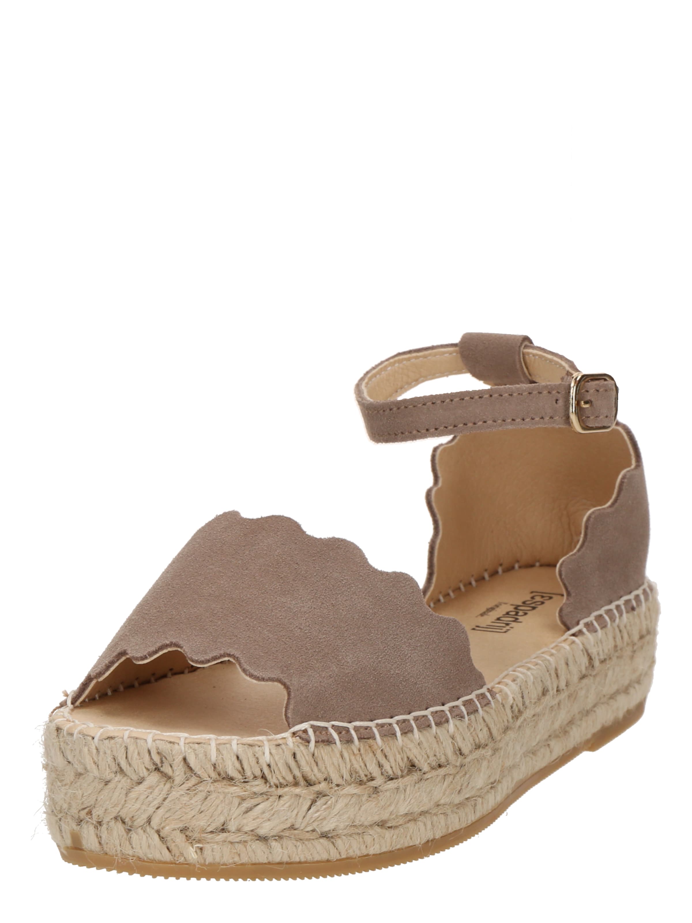 Sandale 'Lyon' de la espadrij l´originale pe gri: față