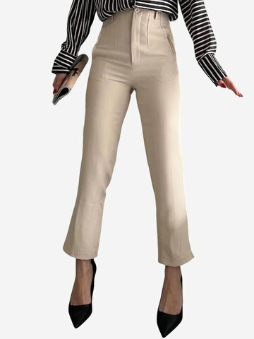 My fashion Slim fit Pants 'Hose' in Beige: front