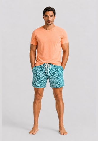 Gassa d'Amante Badeshorts & T-Shirt 'Praiano' in Grün