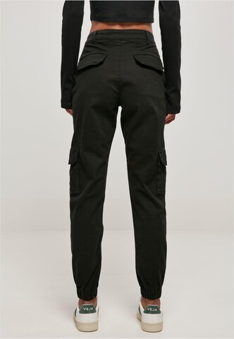 Urban Classics Tapered Cargohose in Schwarz