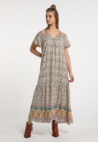 usha FESTIVAL Summer dress in Beige: front