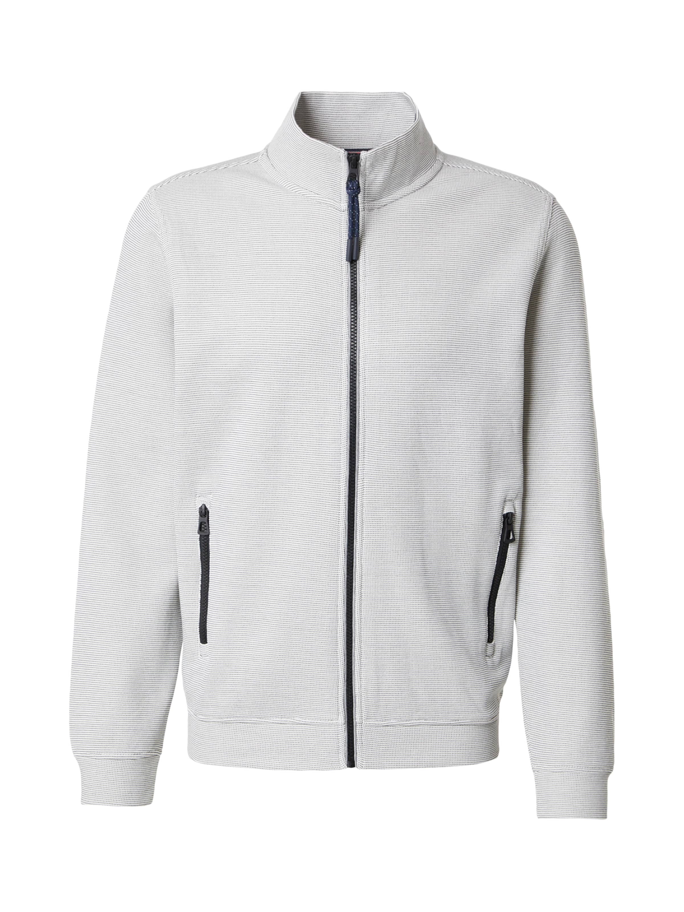 LERROS Sweatjacke in Weiß: Vorderseite