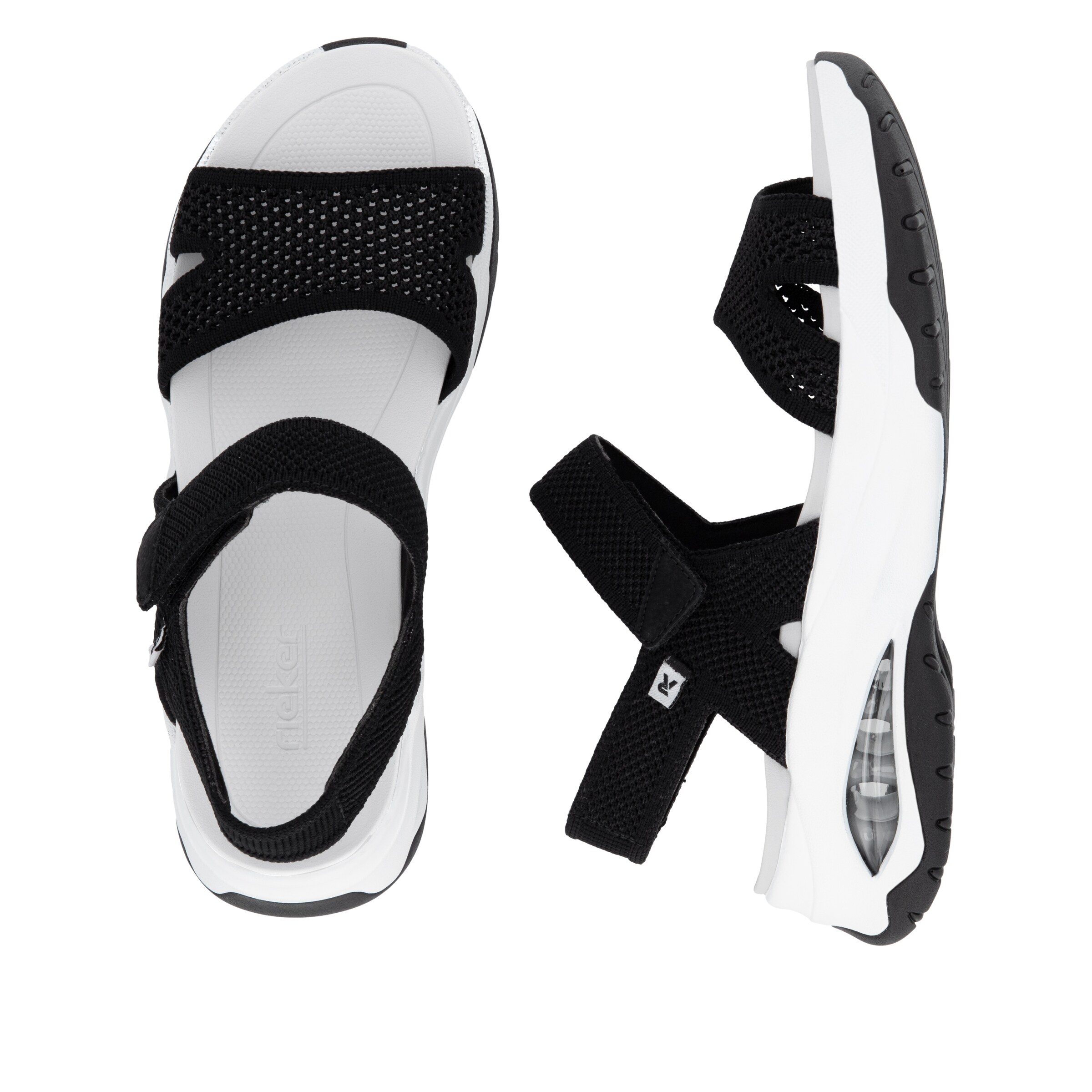 Rieker Sport Hiking Sandals in Black