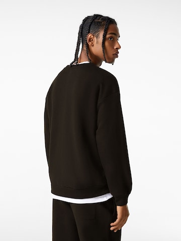 Bershka Sweatshirt in Schwarz