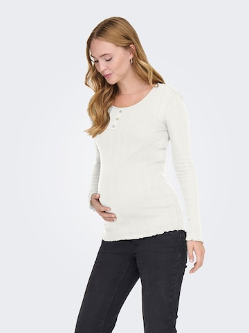 Only Maternity Shirt 'OLMVista' in Brown: front