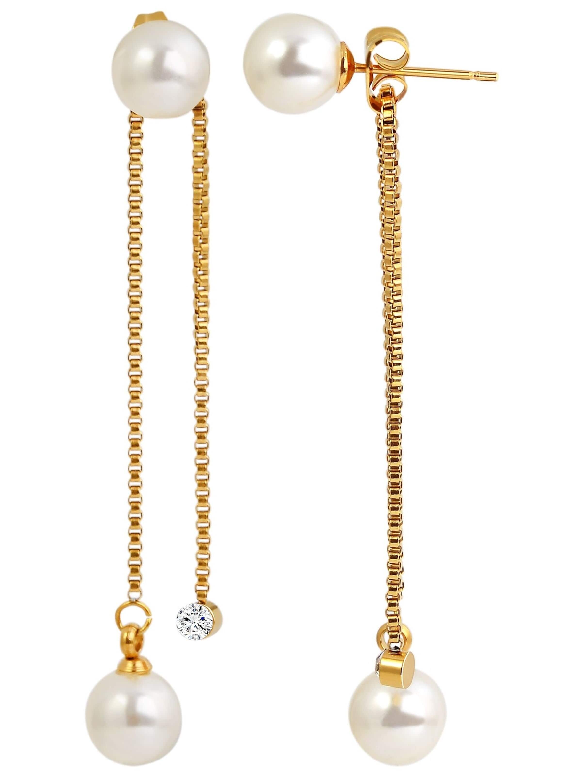Akzent Earrings 'Morana, langlebig' in Gold