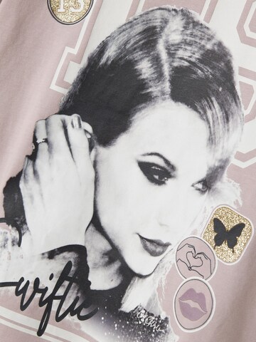 NAME IT Shirt 'NFKDUSAN CELEBRITY ICONS' in Lila