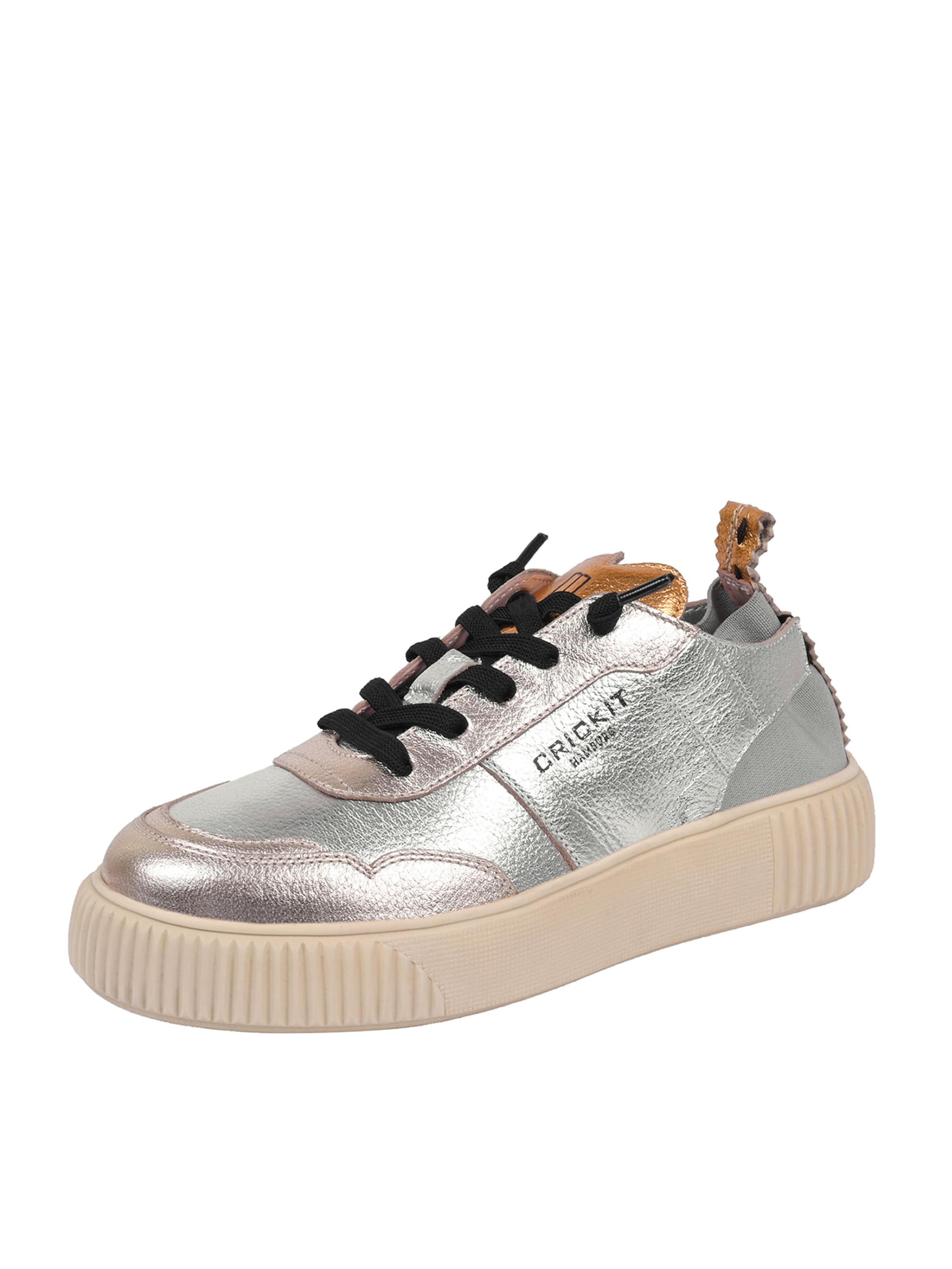 Crickit Platform trainers 'Oakli' in Silver: front