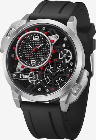 STORM Analoguhr 'Dualaton' in Rot: Vorderseite