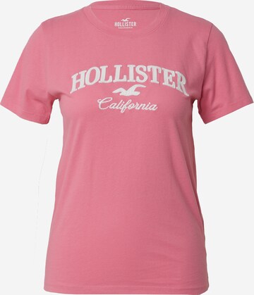 HOLLISTER Tričko – pink: přední strana