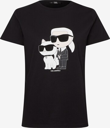 Karl Lagerfeld - Camiseta 'Ikonik 2.0' en negro: frente