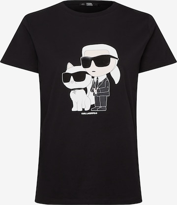 Karl Lagerfeld - Camisa 'Ikonik 2.0' em preto: frente