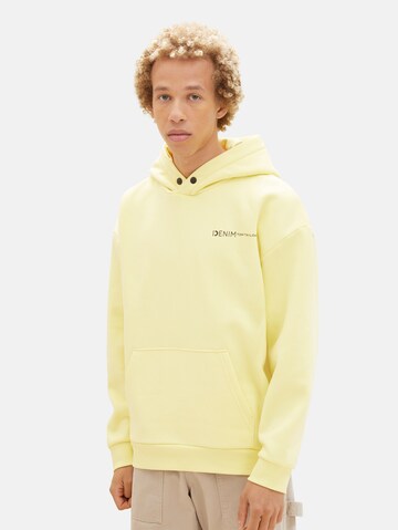 TOM TAILOR DENIM Sweatshirt in Yellow