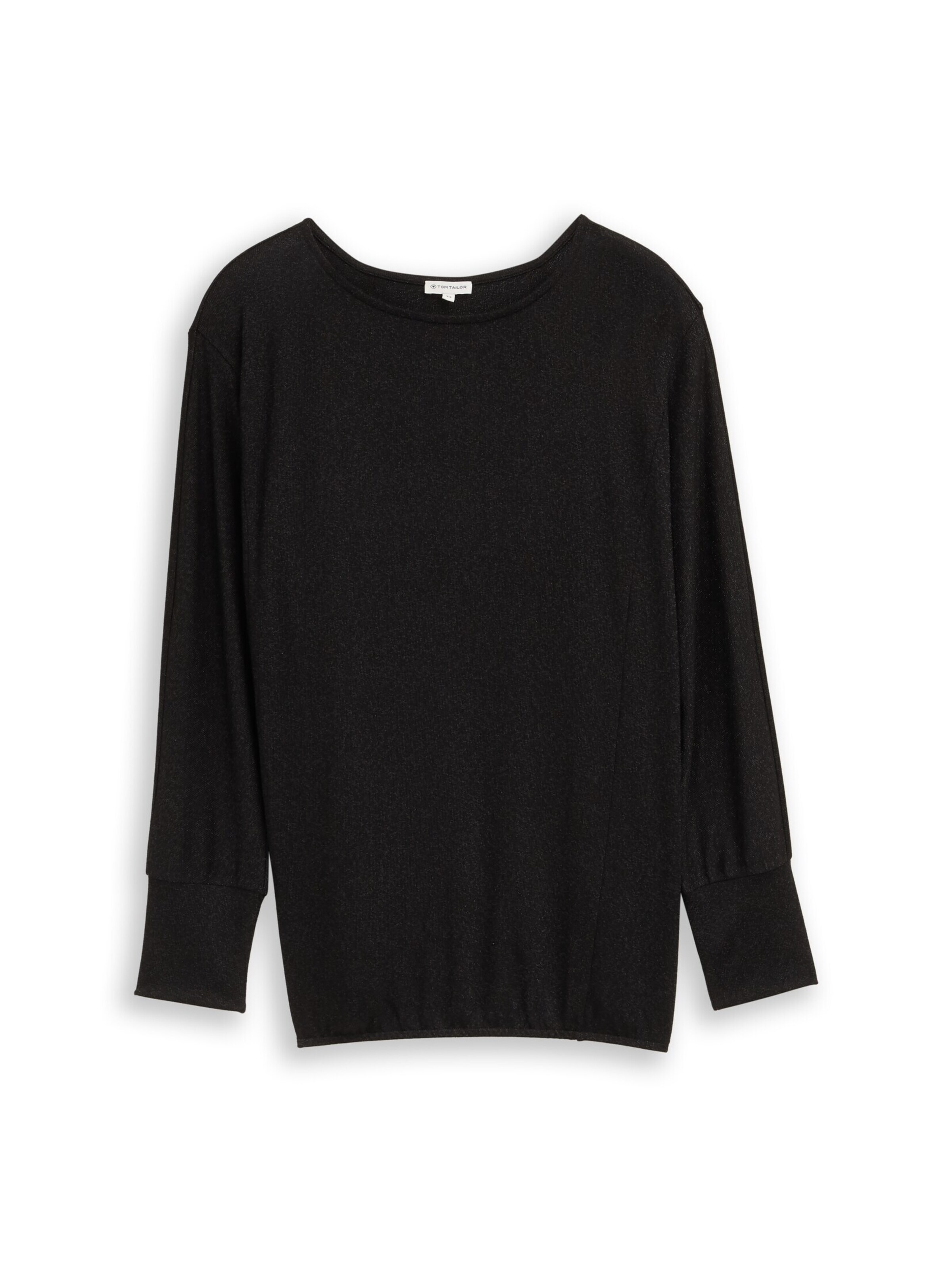 Tom Tailor Women + Shirt in Zwart: voorkant