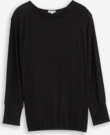 Tom Tailor Women + Shirt in Zwart: voorkant