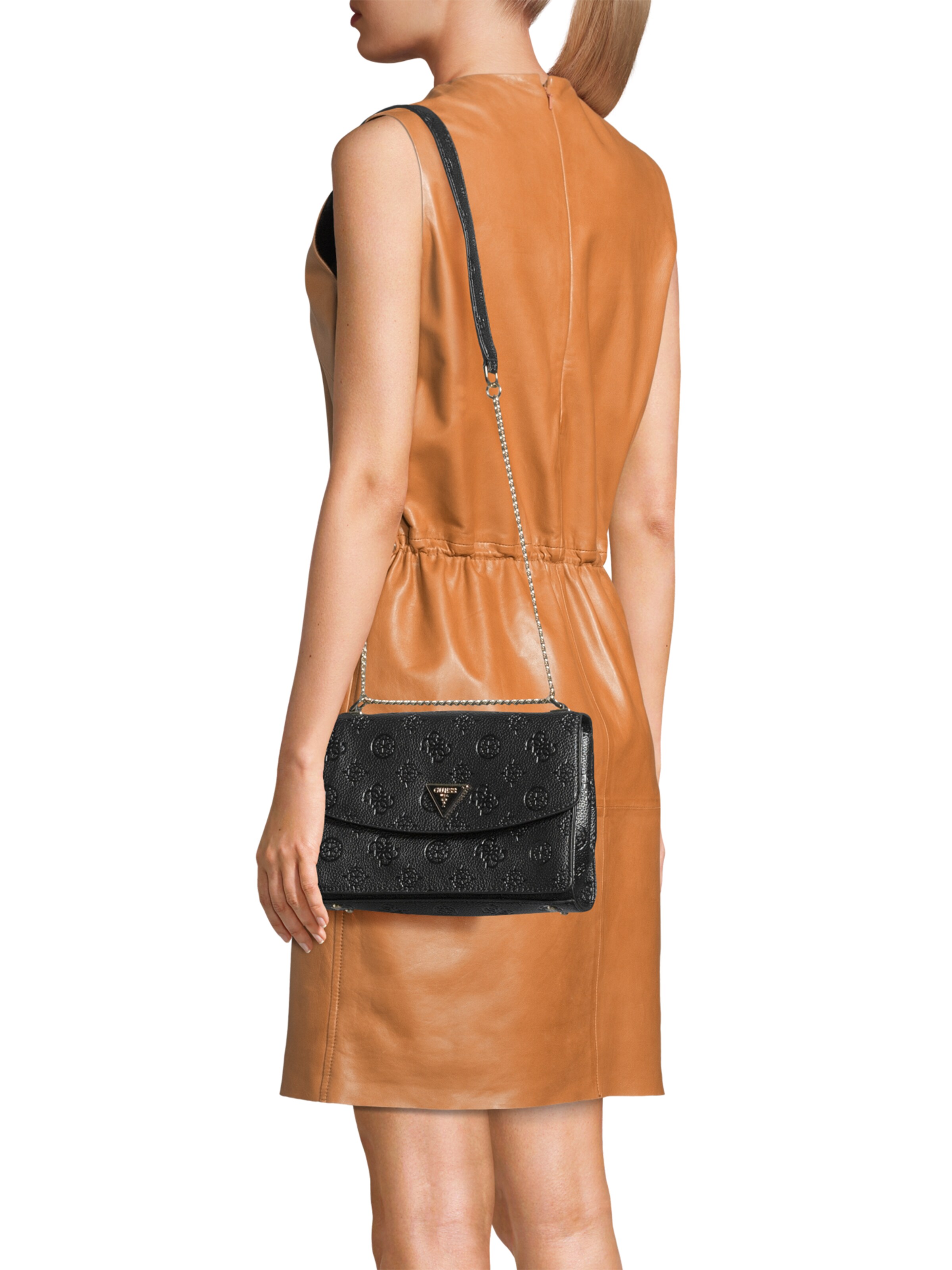 GUESS Сумка через плечо 'CRESIDIA II CNVRTBL XBODY FLAP' в Черный