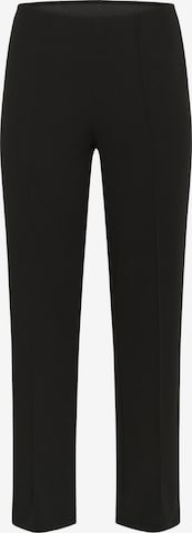 KAFFE CURVE Bukser med fals 'Athena' i sort: forside