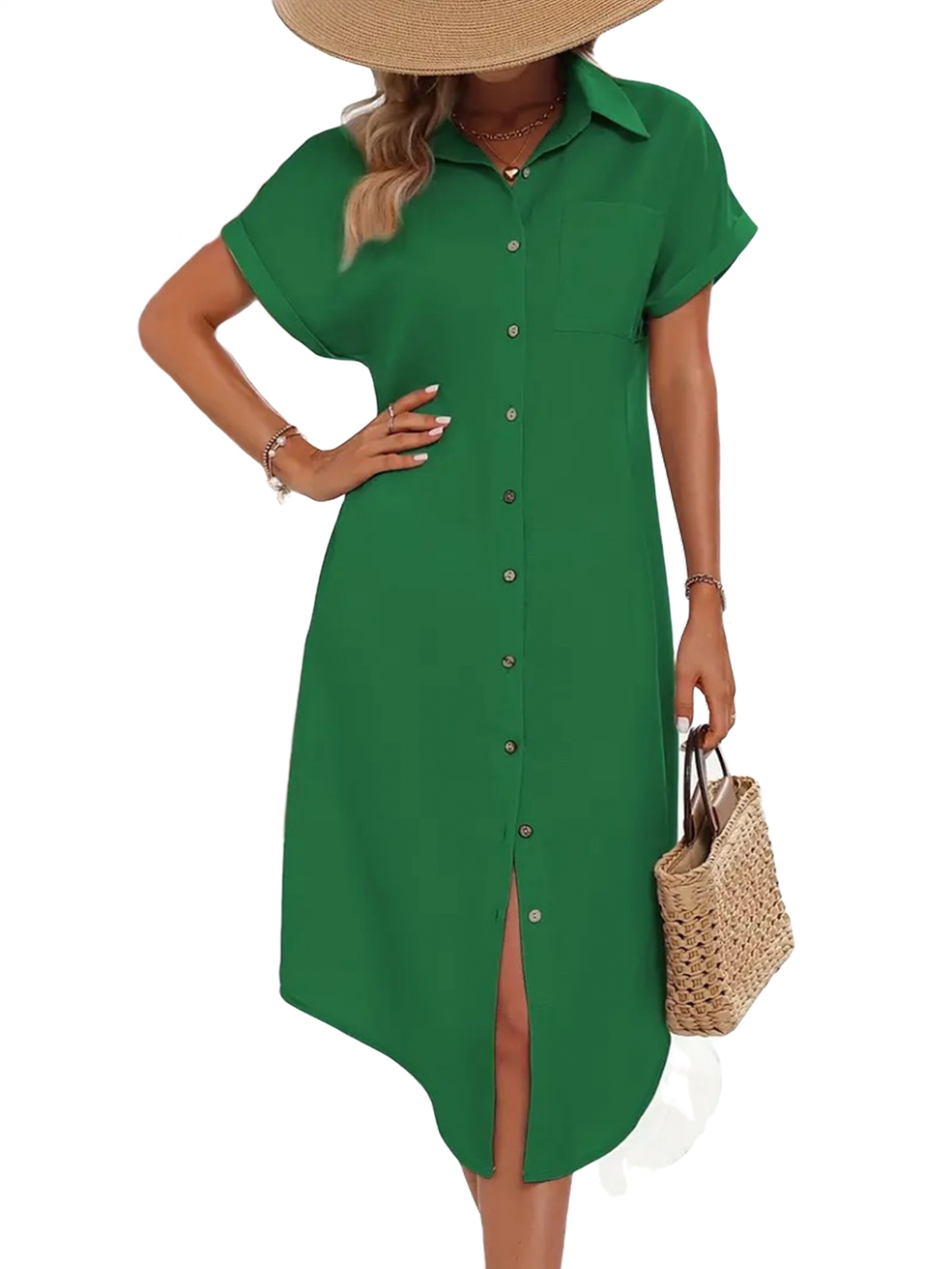 JANE's Dress in Green: front