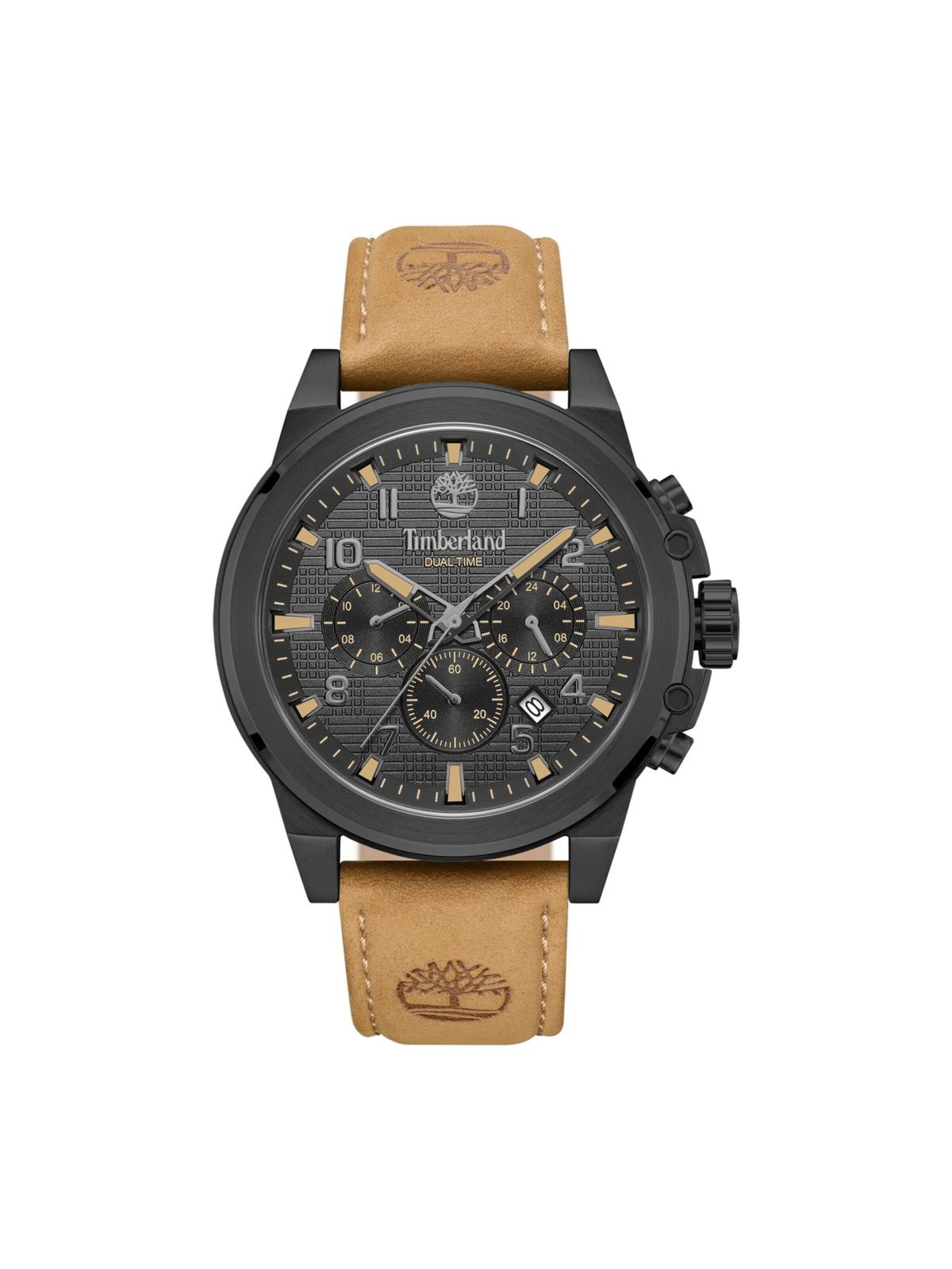 TIMBERLAND Analoguhr 'Duo-time watch Fast Strike'‌‌‌‌‌‌ in Braun: Vorderseite