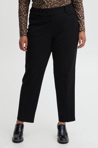 Fransa Regular Pleated Pants 'Nola' in Black: front