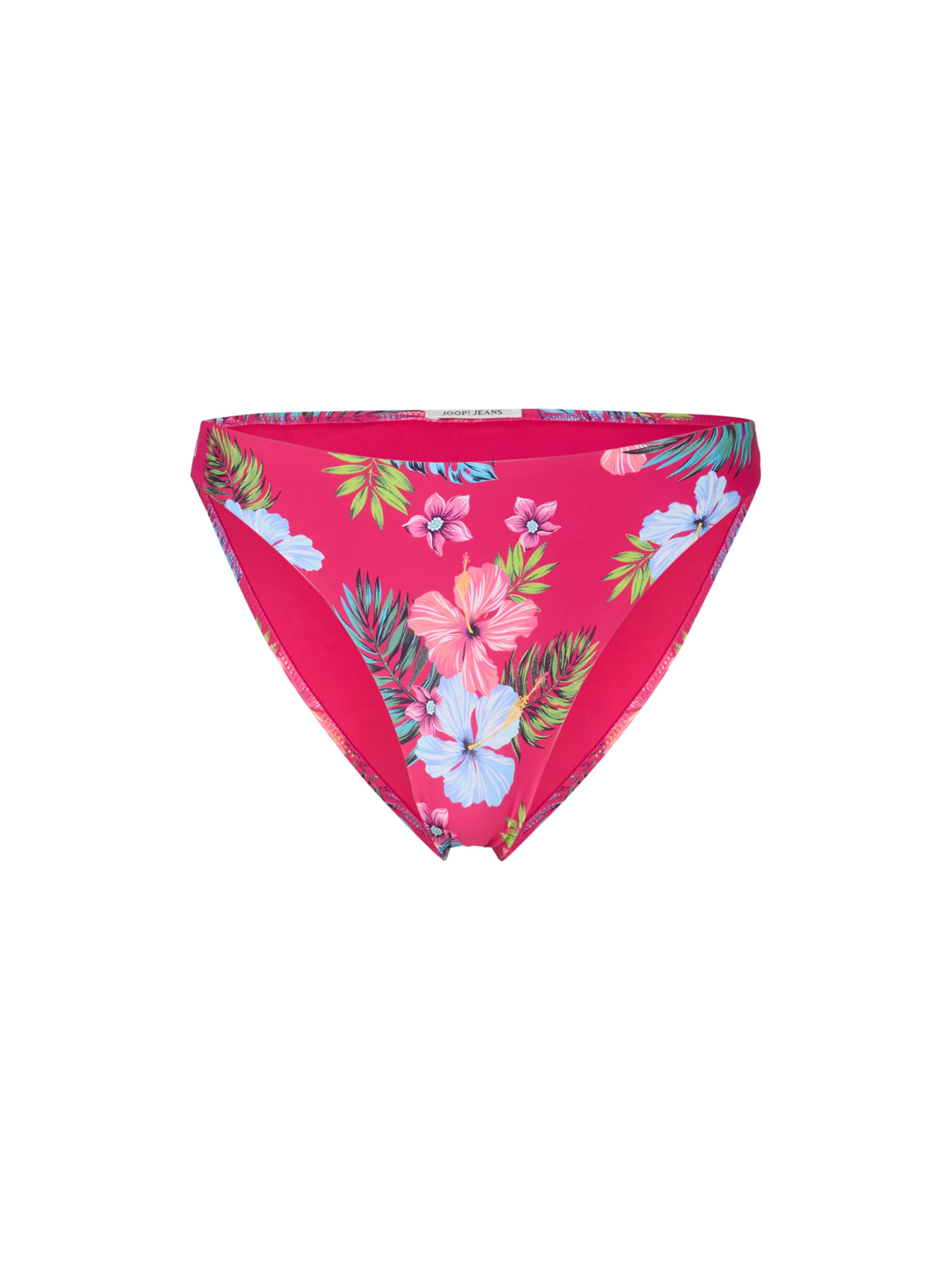 JOOP! Jeans Bas de bikini 'Hibiscus' en XS en bleu clair / pomme / rose foncé, Vue avec produit