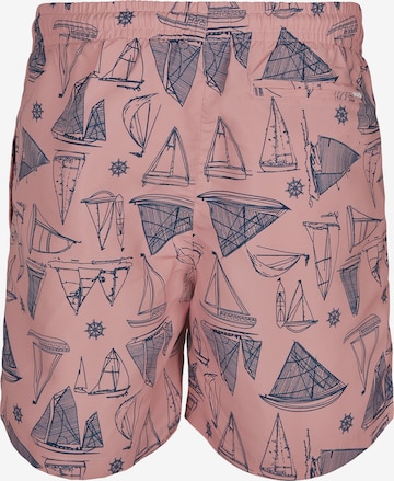 Urban Classics Badeshorts in Pink