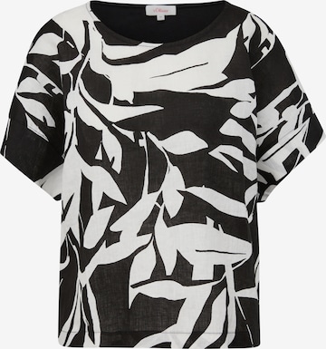 s.Oliver - Blusa em preto: frente