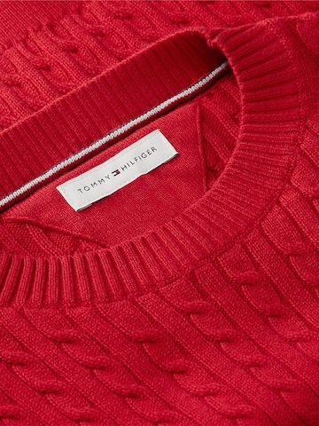 TOMMY HILFIGER Pulover | rdeča barva