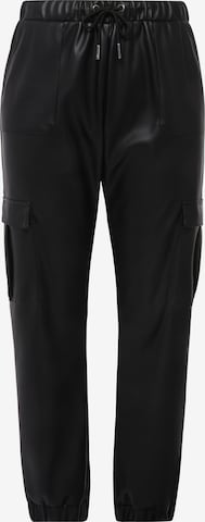 Effilé Pantalon cargo Studio Untold en noir : devant