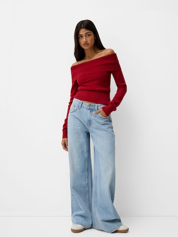 Bershka Sweater in Red