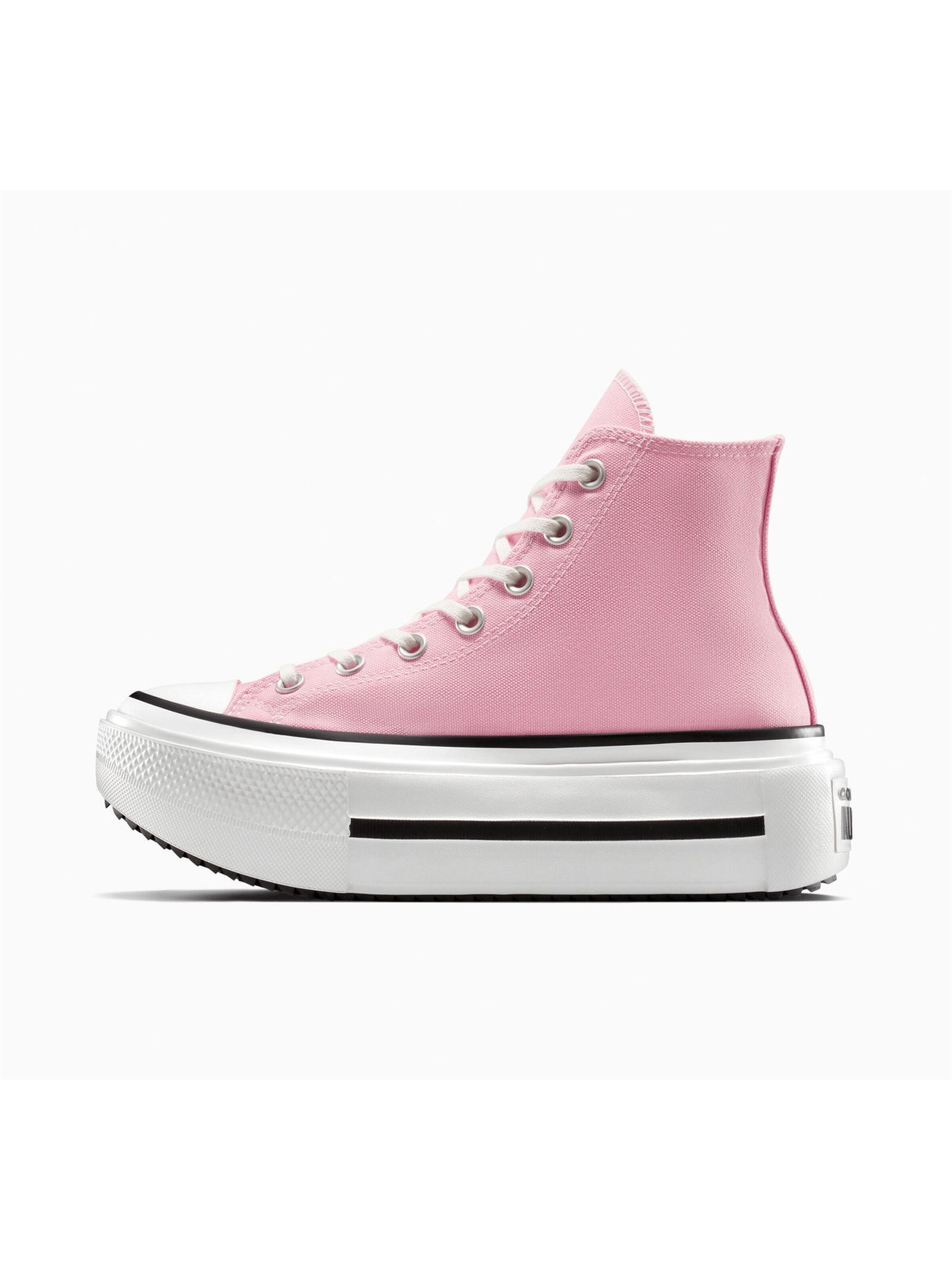 Baskets hautes 'CTAS LIFT DOUBLE STACK HI' CONVERSE en rose