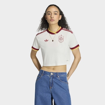 ADIDAS PERFORMANCE Funktionsshirt 'Spain 26 Away Cropped' in Weiß: Vorderseite