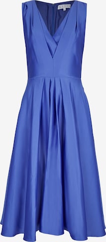 Robe de cocktail KLEO en bleu : devant