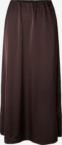 Gonna 'PCFesta' di PIECES in marrone: frontale