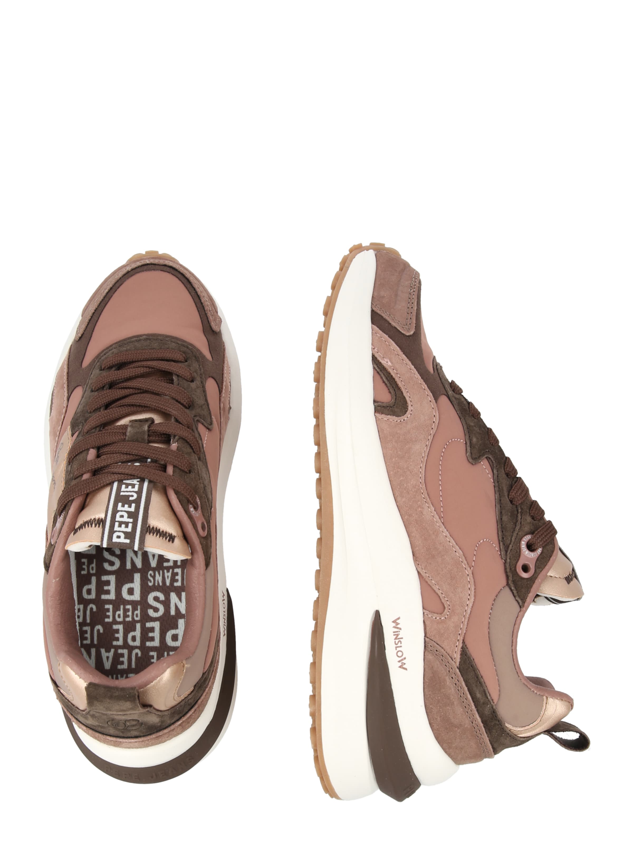 Pepe Jeans Låg sneaker 'WINSLOW FUN' i brun